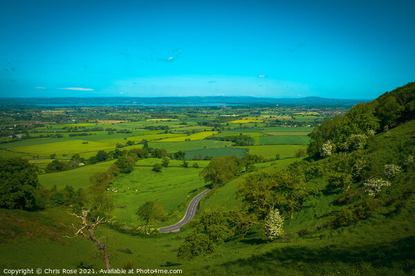 Coaley Peak Picnic Site and Viewpoint Picture Board by Chris Rose