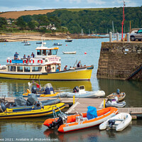 Buy canvas prints of St Mawes, harbour, passenger ferry by Chris Rose