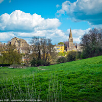 Buy canvas prints of Malmesbury and its Abbey Church by Chris Rose