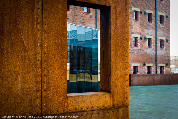 Rust and glass, Gloucester Docks Picture Board by Chris Rose