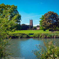 Buy canvas prints of Cirencester Abbey Grounds Park by Chris Rose