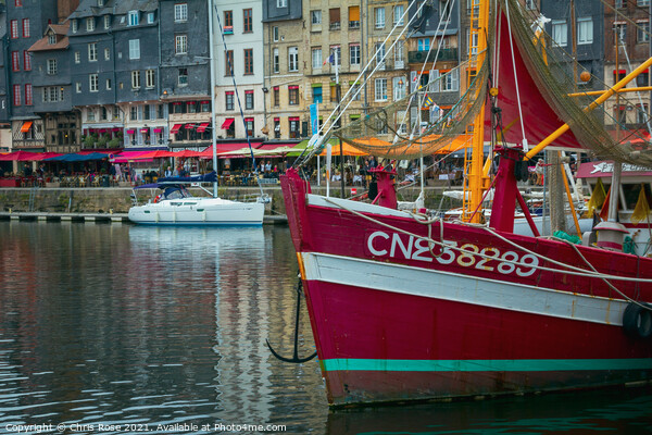Honfleur harbour Picture Board by Chris Rose