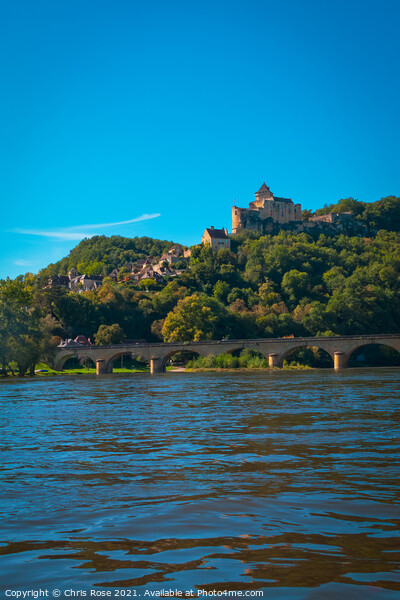 Castenaud-la-Chapelle and the Dordogne River Picture Board by Chris Rose