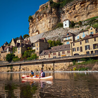 Buy canvas prints of Dordogne River kayak trip by Chris Rose