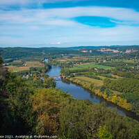 Buy canvas prints of Dordogne River view from Domme by Chris Rose