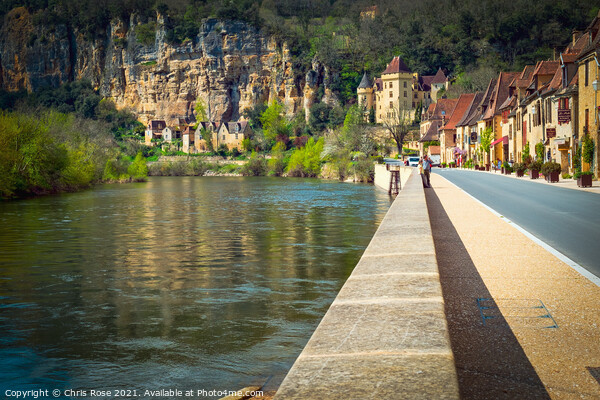 La Roque-Gageac on the Dordogne River Picture Board by Chris Rose