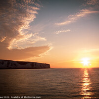 Buy canvas prints of Dover, Channel ferry sunrise by Chris Rose