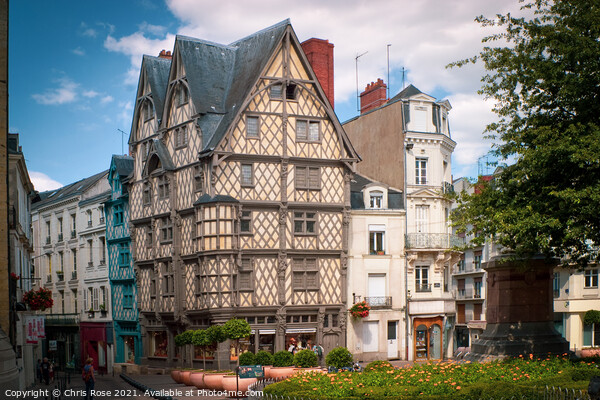 Angers, traditional timbered buildings Picture Board by Chris Rose