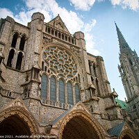 Buy canvas prints of Chartres Cathedral detail by Chris Rose