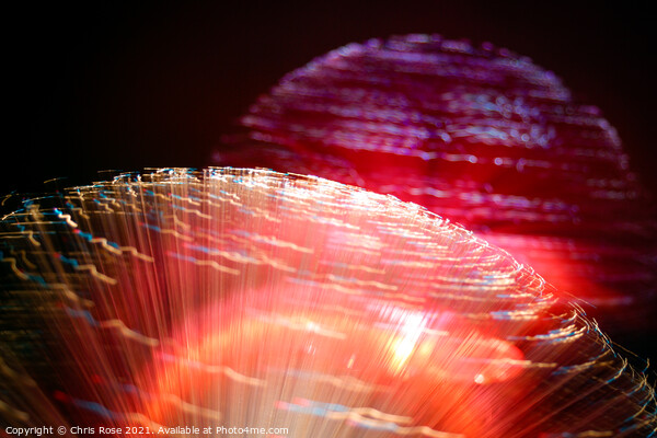 Coloured lights and motion blur abstract Picture Board by Chris Rose
