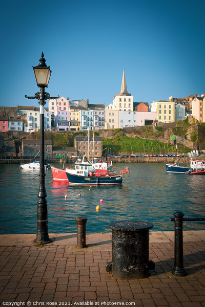 Tenby harbour Picture Board by Chris Rose