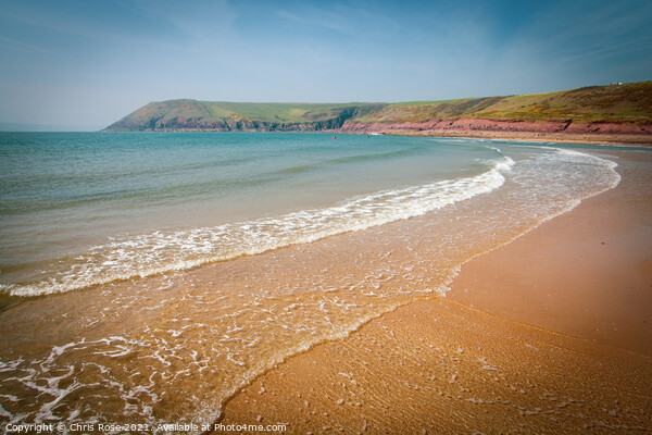 Manorbier beach Picture Board by Chris Rose