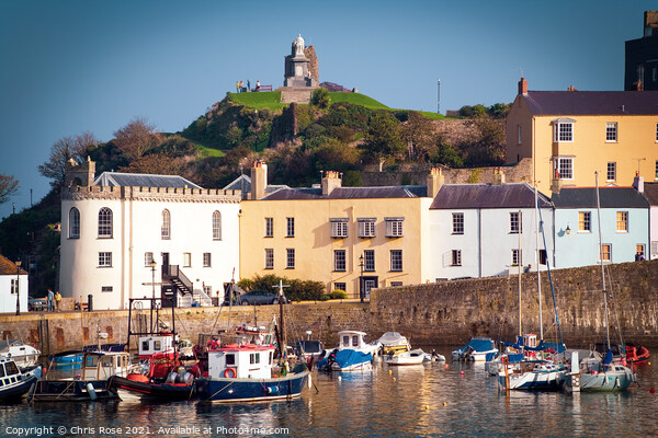 Tenby harbour Picture Board by Chris Rose