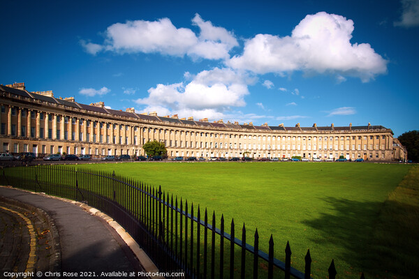 Royal Crescent, Bath Picture Board by Chris Rose