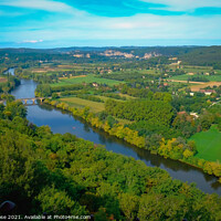 Buy canvas prints of Dordogne, Domme viewpoint by Chris Rose