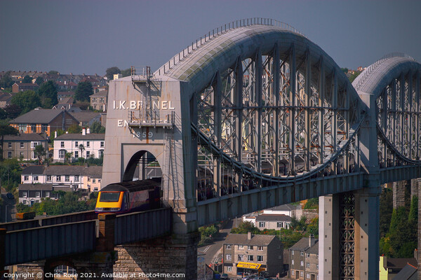 Saltash, Tamar, Brunels rail bridge Picture Board by Chris Rose