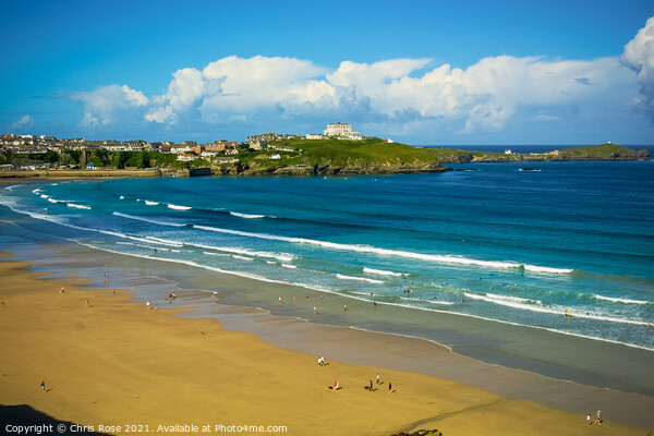 Newquay beaches Picture Board by Chris Rose