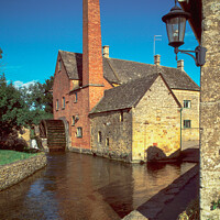Buy canvas prints of Lower Slaughter, the old mill by Chris Rose