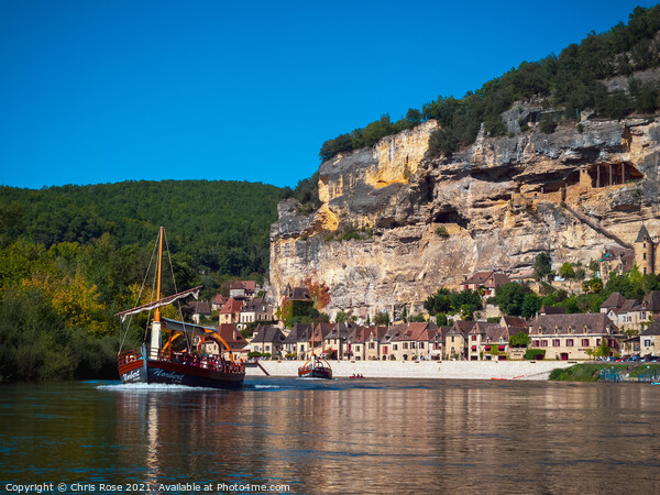 Dordogne River at La Roque-Gageac Picture Board by Chris Rose