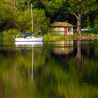 Buy canvas prints of Coniston Water  moorings by Chris Rose
