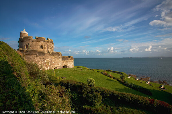 St Mawes Castle Picture Board by Chris Rose
