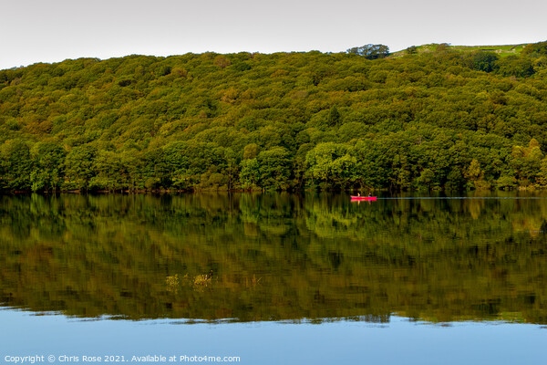 Coniston Water on a dead calm early autumn morning Picture Board by Chris Rose