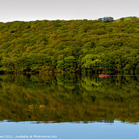 Buy canvas prints of Coniston Water on a dead calm early autumn morning by Chris Rose