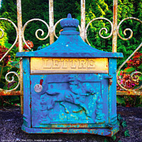 Buy canvas prints of Art deco letterbox by Chris Rose