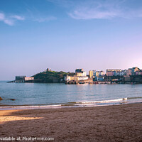 Buy canvas prints of Tenby from North Beach by Chris Rose