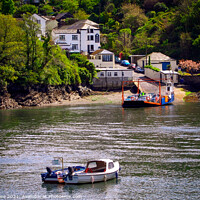 Buy canvas prints of England, Cornwall, Fowey by Chris Rose
