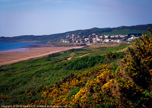 Scenic Devon - Woolacombe Picture Board by Chris Rose