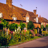 Buy canvas prints of Turville, old cottages by Chris Rose