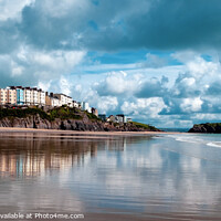 Buy canvas prints of Tenby reflected by Chris Rose