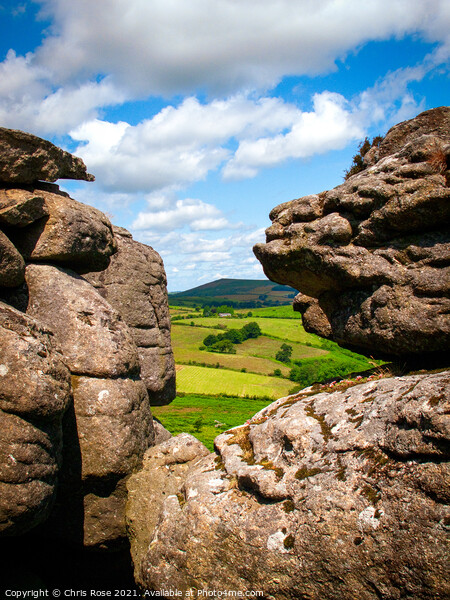 Dartmoor, Hound Tor Picture Board by Chris Rose