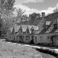 Buy canvas prints of Bibury, Cotswold cottages by Chris Rose