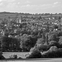 Buy canvas prints of Painswick in the Cotwolds countryside by Chris Rose