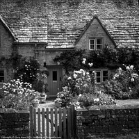 Buy canvas prints of Bibury, Cotswold cottage by Chris Rose