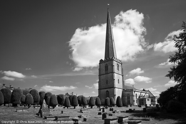 Painswick, the historic 'wool church' Picture Board by Chris Rose