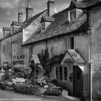 Buy canvas prints of Painswick, Cotswold cottages by Chris Rose