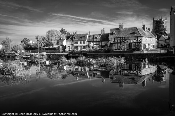 Tewkesbury, idyllic riverside cottages Picture Board by Chris Rose
