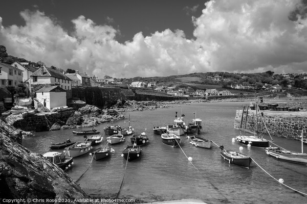 Coverack harbour on the Lizard Peninsula Picture Board by Chris Rose
