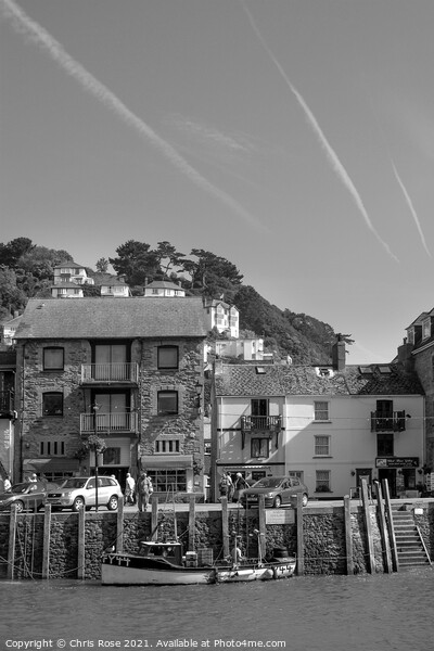 Looe Harbour Picture Board by Chris Rose