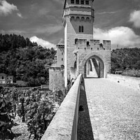 Buy canvas prints of Pont Valentre in Cahors by Chris Rose