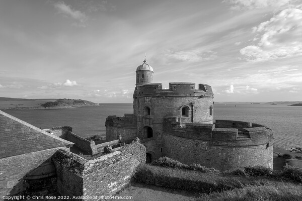 St Mawes Castle Picture Board by Chris Rose