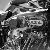 Buy canvas prints of BSA motorcycle detail by Chris Rose