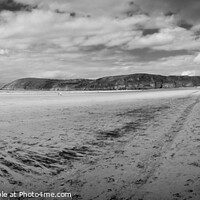 Buy canvas prints of Brean Sands panorama by Chris Rose