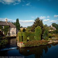 Buy canvas prints of Idyllic Cotswolds homes in Burford by Chris Rose