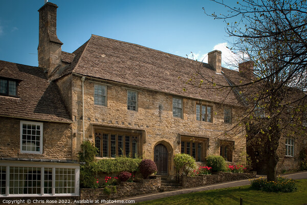 Typical Cotswolds architecture in Burford Picture Board by Chris Rose