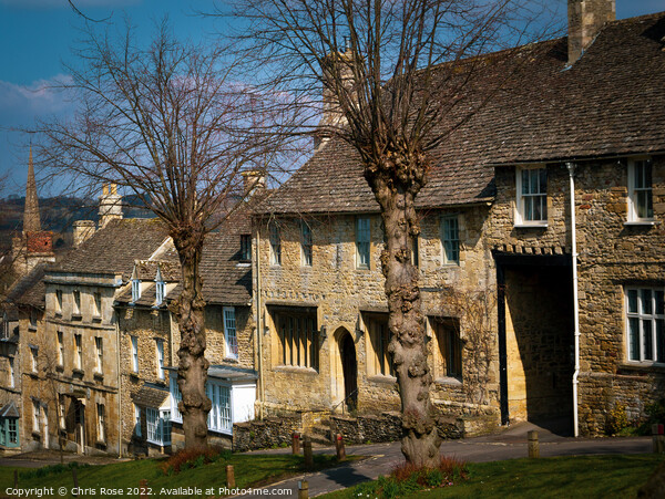 Typical Cotswolds architecture in Burford Picture Board by Chris Rose
