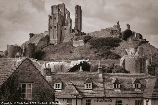 Corfe Castle Picture Board by Chris Rose